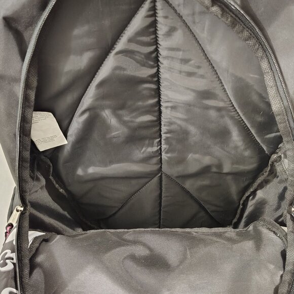 EastSport Black White Floral Backpack Multiple Compartments Adjustable Straps - Picture 7 of 16